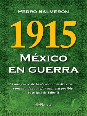 cover image of 1915 México en guerra